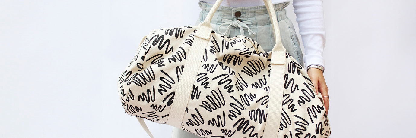 Tasche aus Baumwolle zum Tragen und Umhänhgen von der Marke Zana