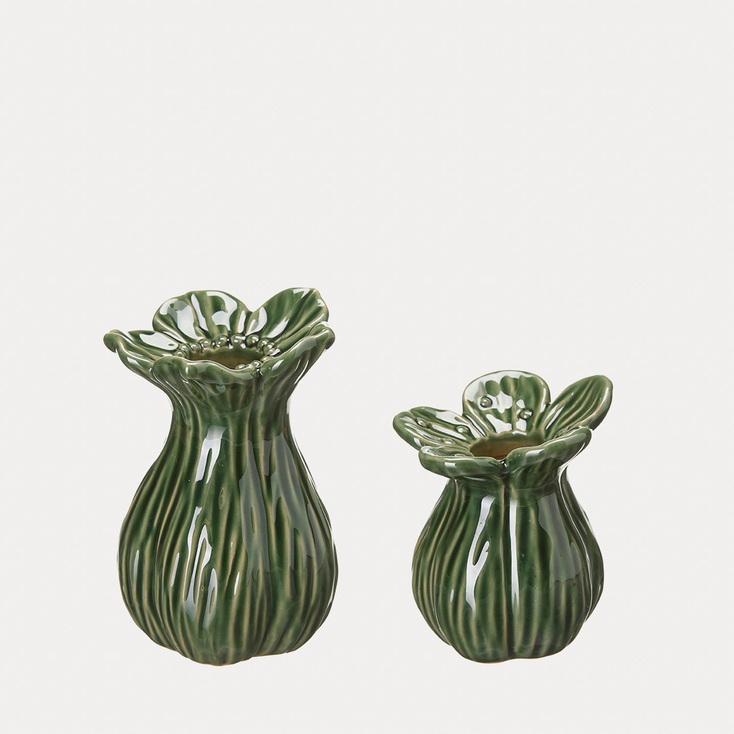 Vase Ingrid 2er Set - grün