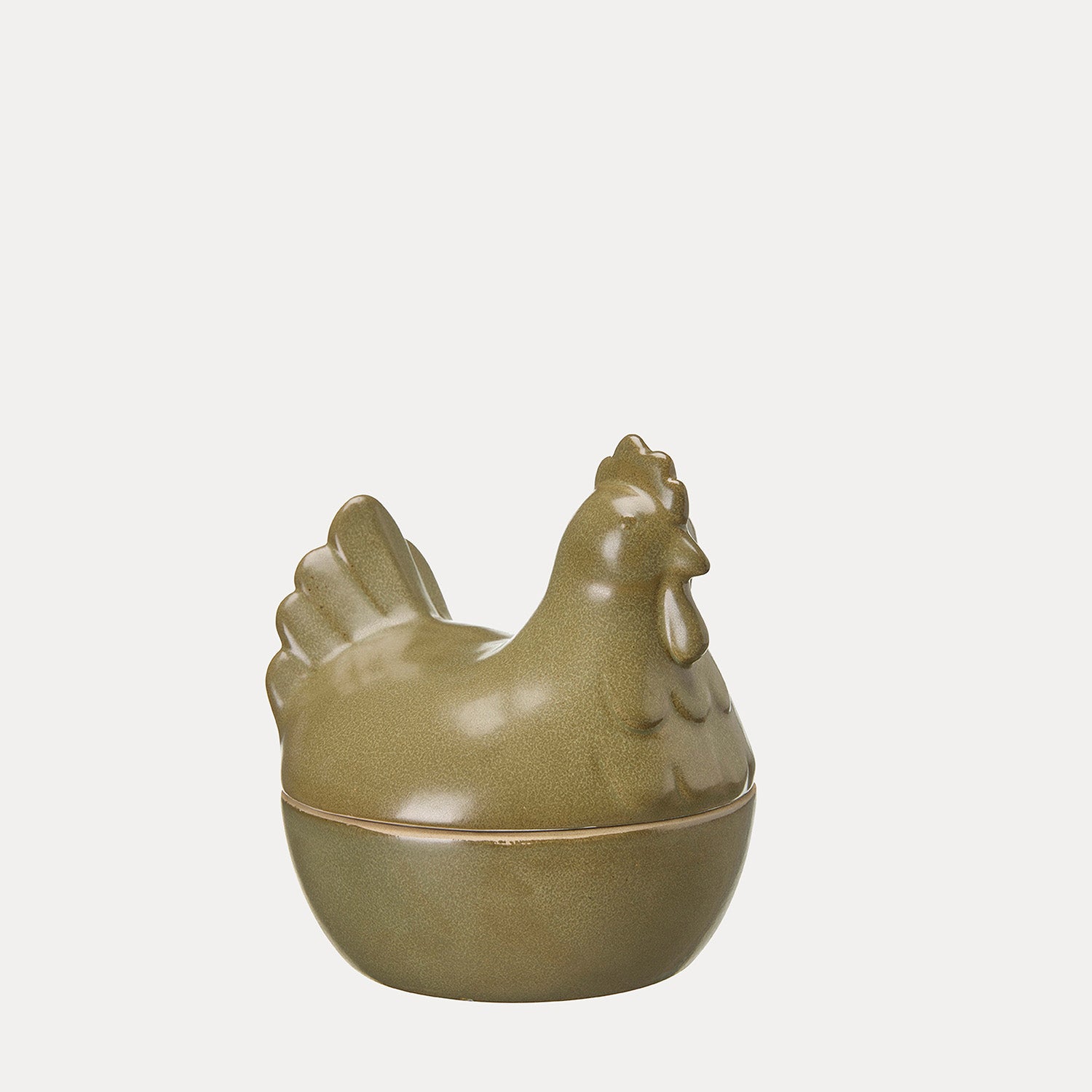 Schale mit Deckel Huhn Thea - grün