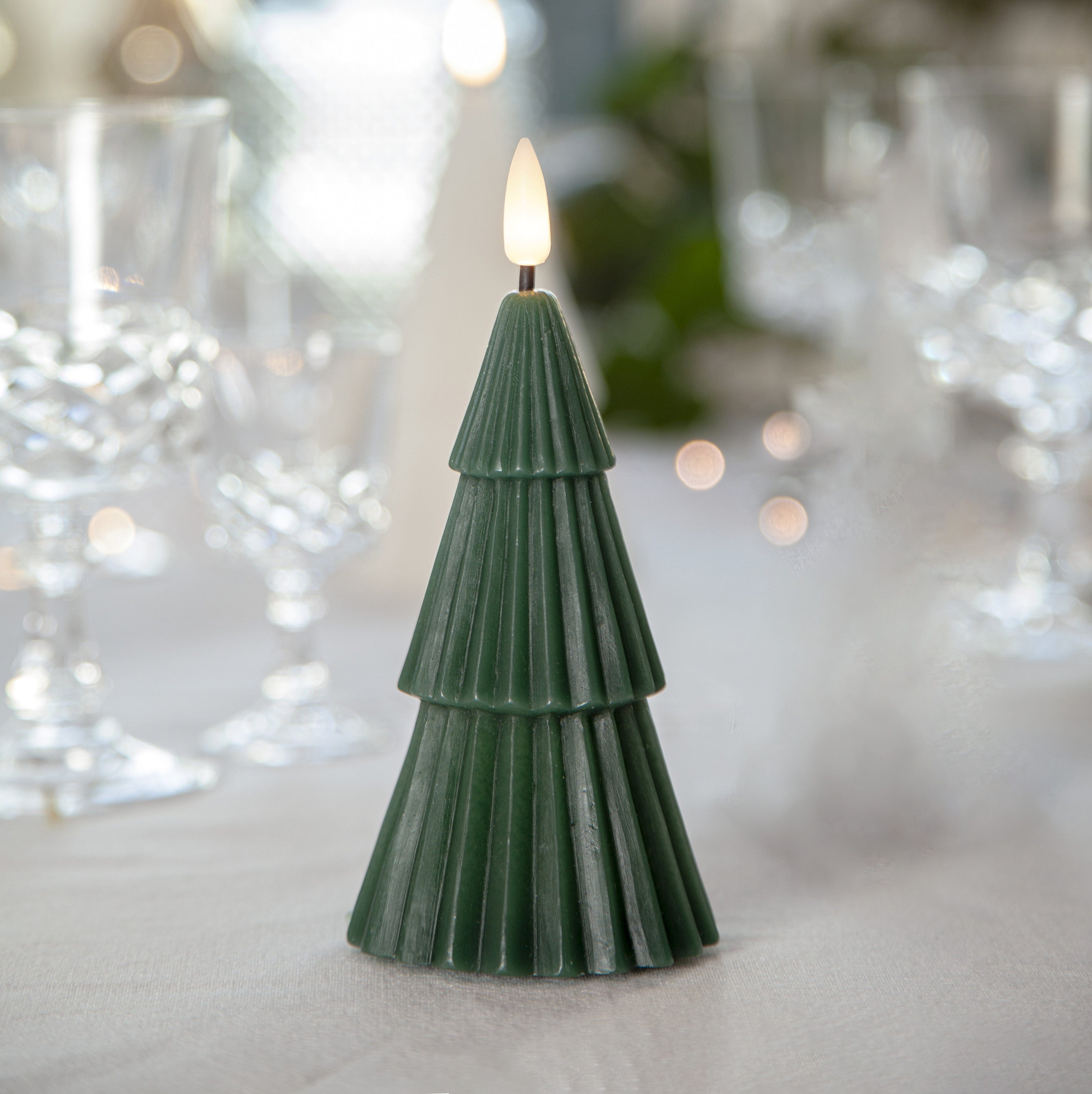 LED-Kerze Tannenbaum - grün