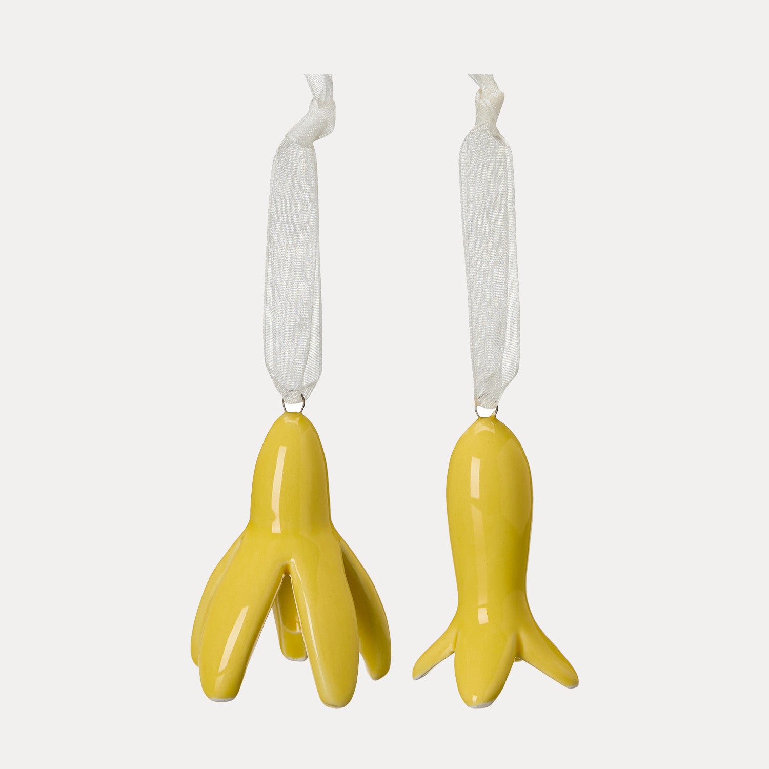 Dekoanhänger Blumen Tina 2er Set - gelb