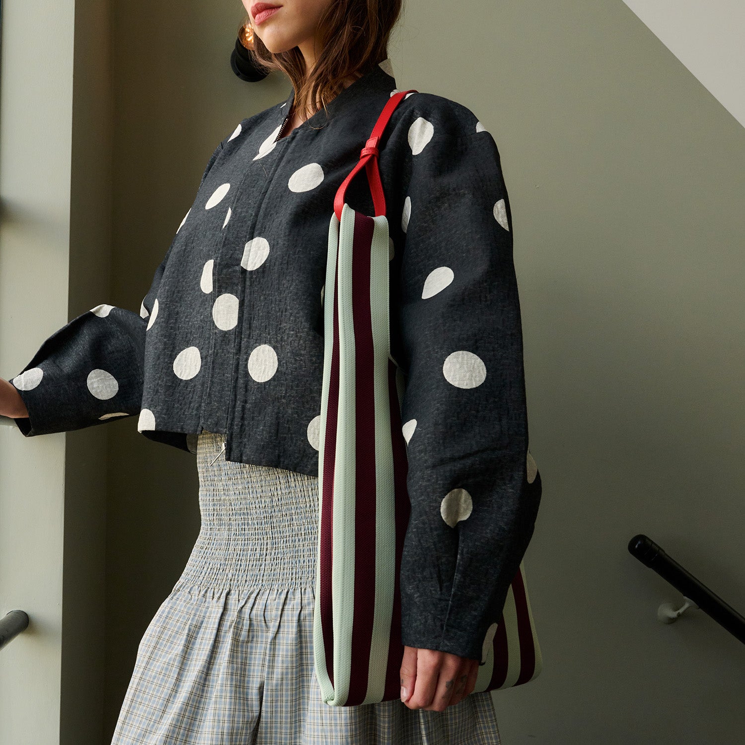 Knitted Markttasche - mist & fig