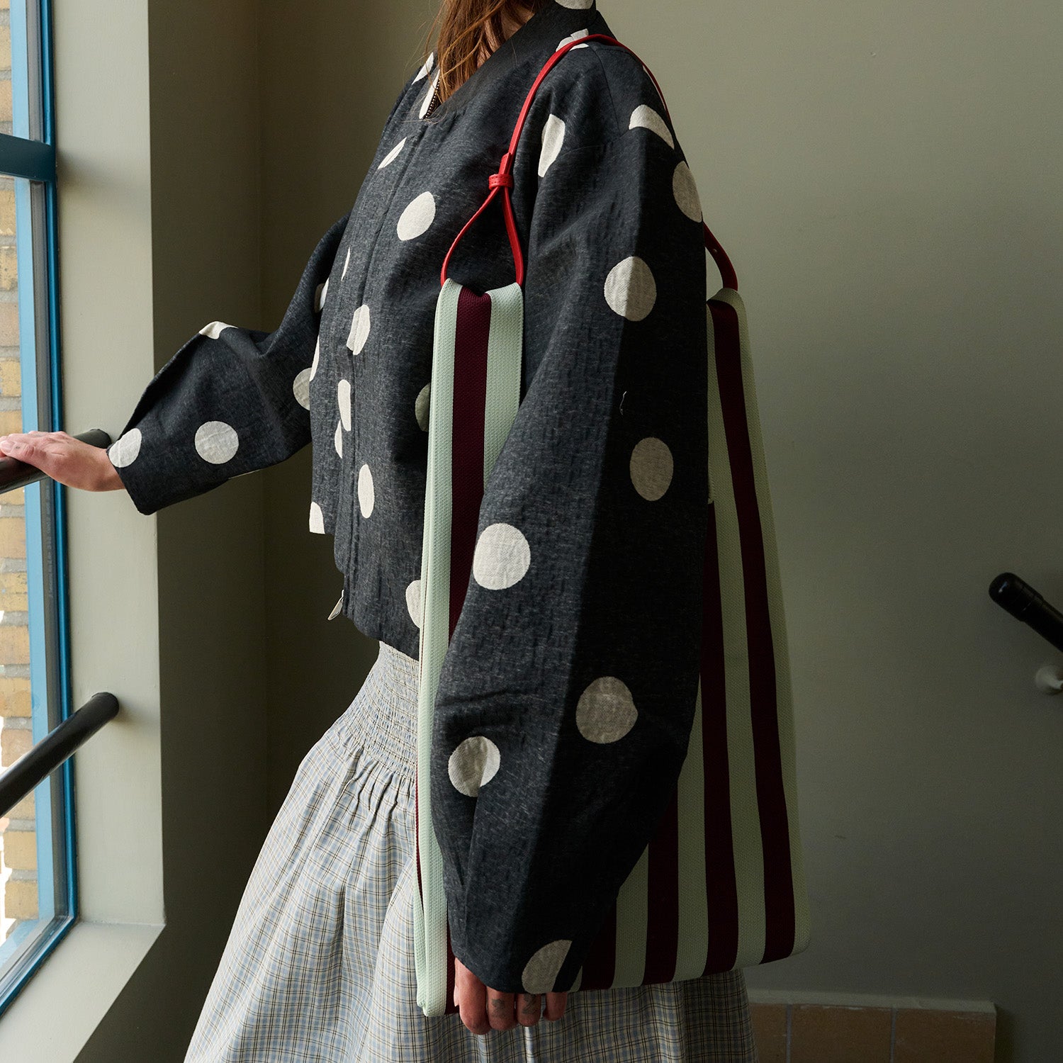 Knitted Markttasche - mist & fig