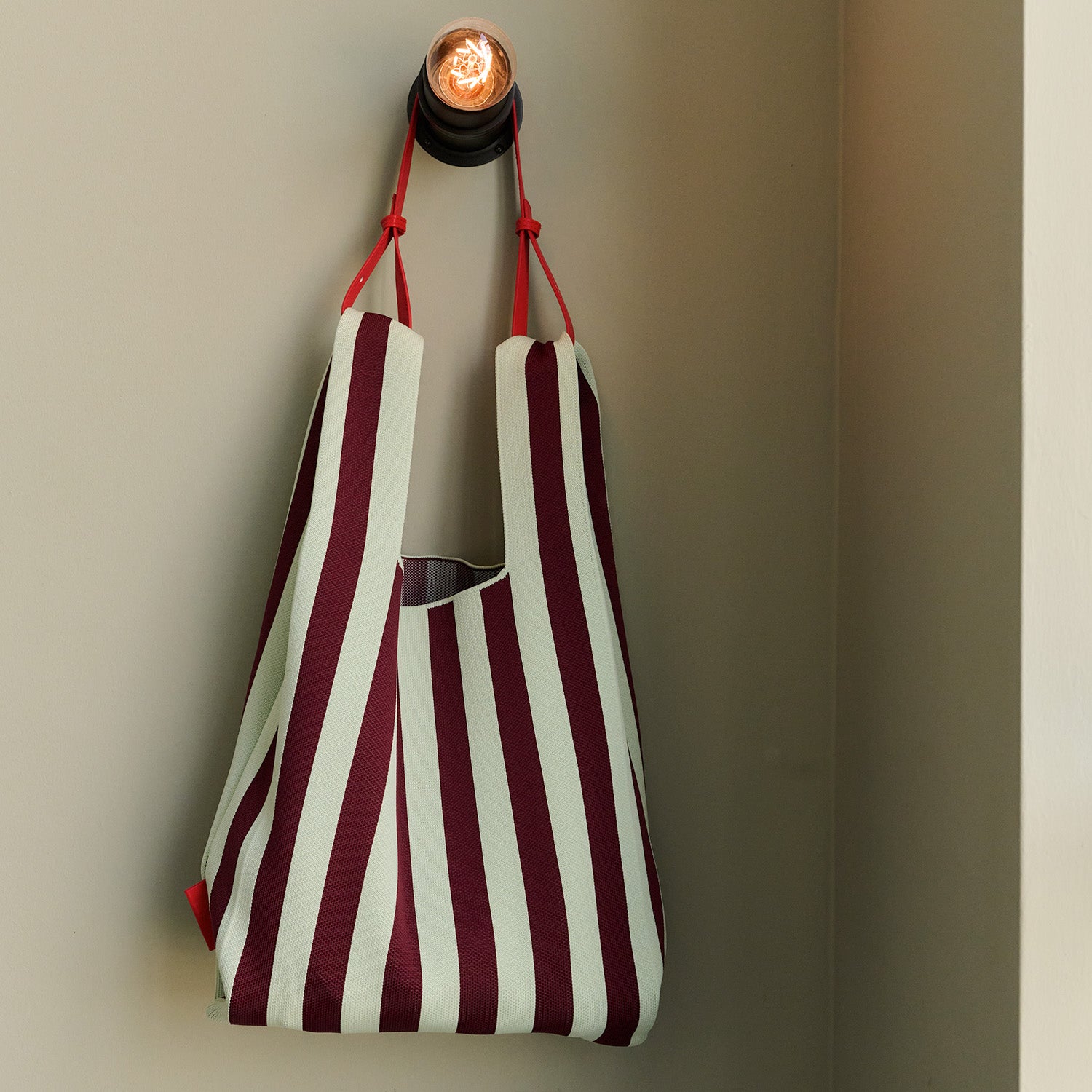 Knitted Markttasche - mist & fig