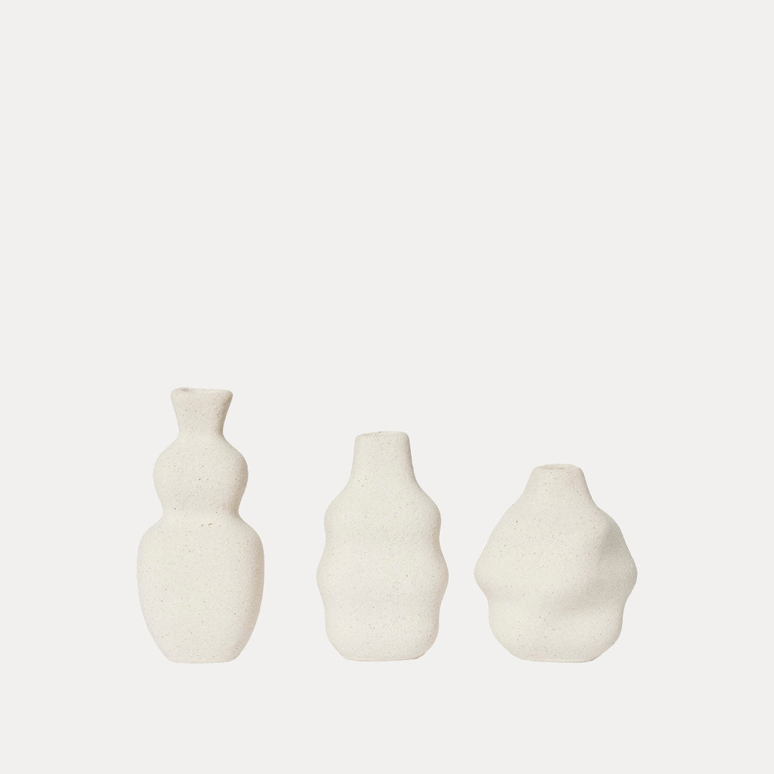Vase Cornelia 3er Set - cremeweiß