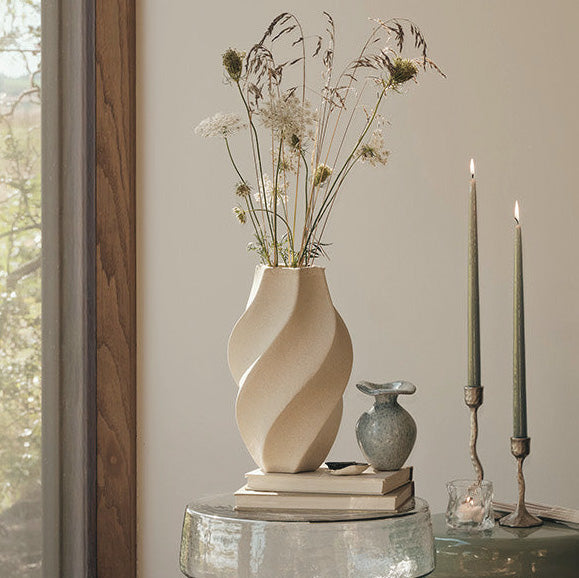 Vase Odette - cremeweiß