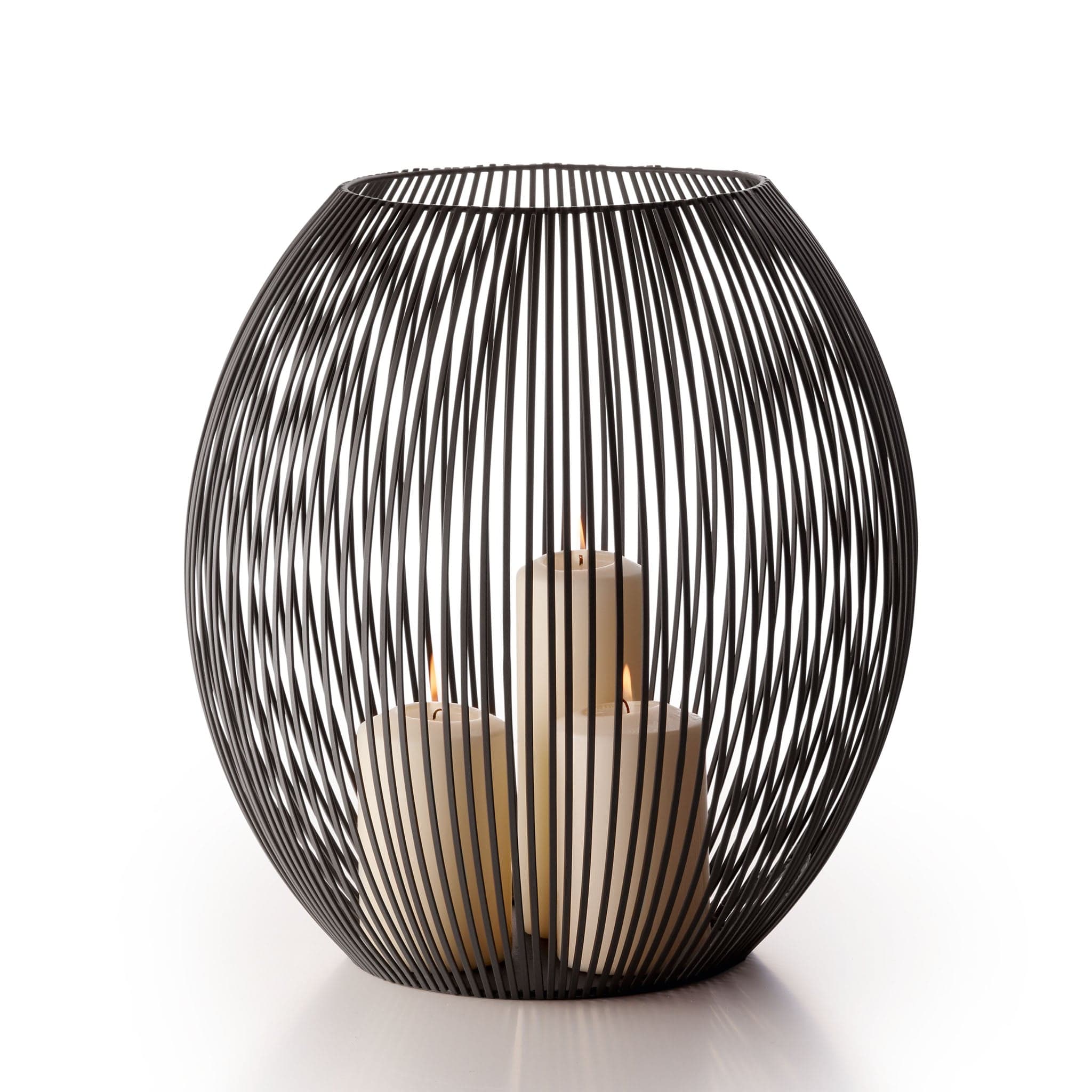 Windlicht LOUISIANA - dunkles rostbraun