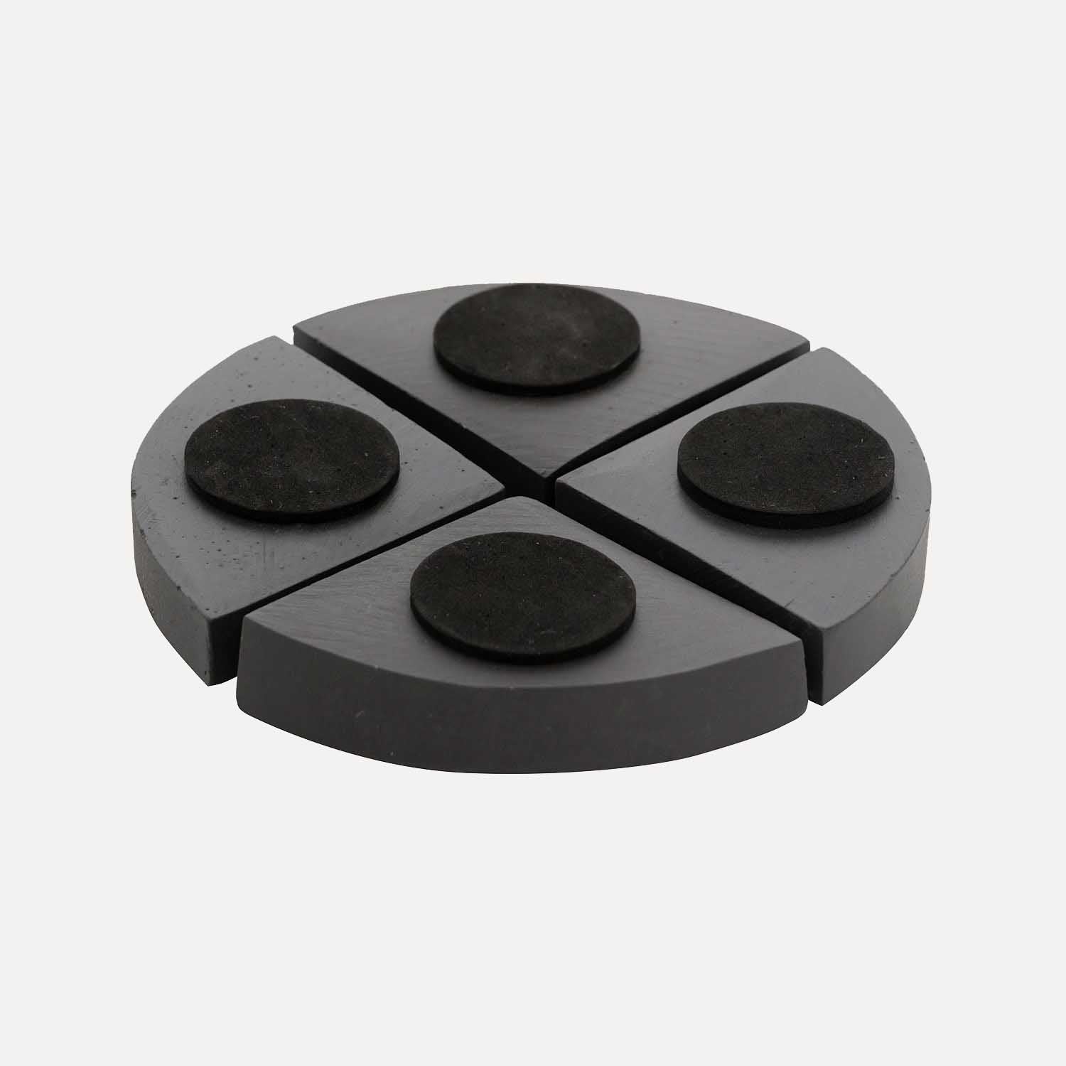 Blumentopf-Füße 4er Set - volcano black