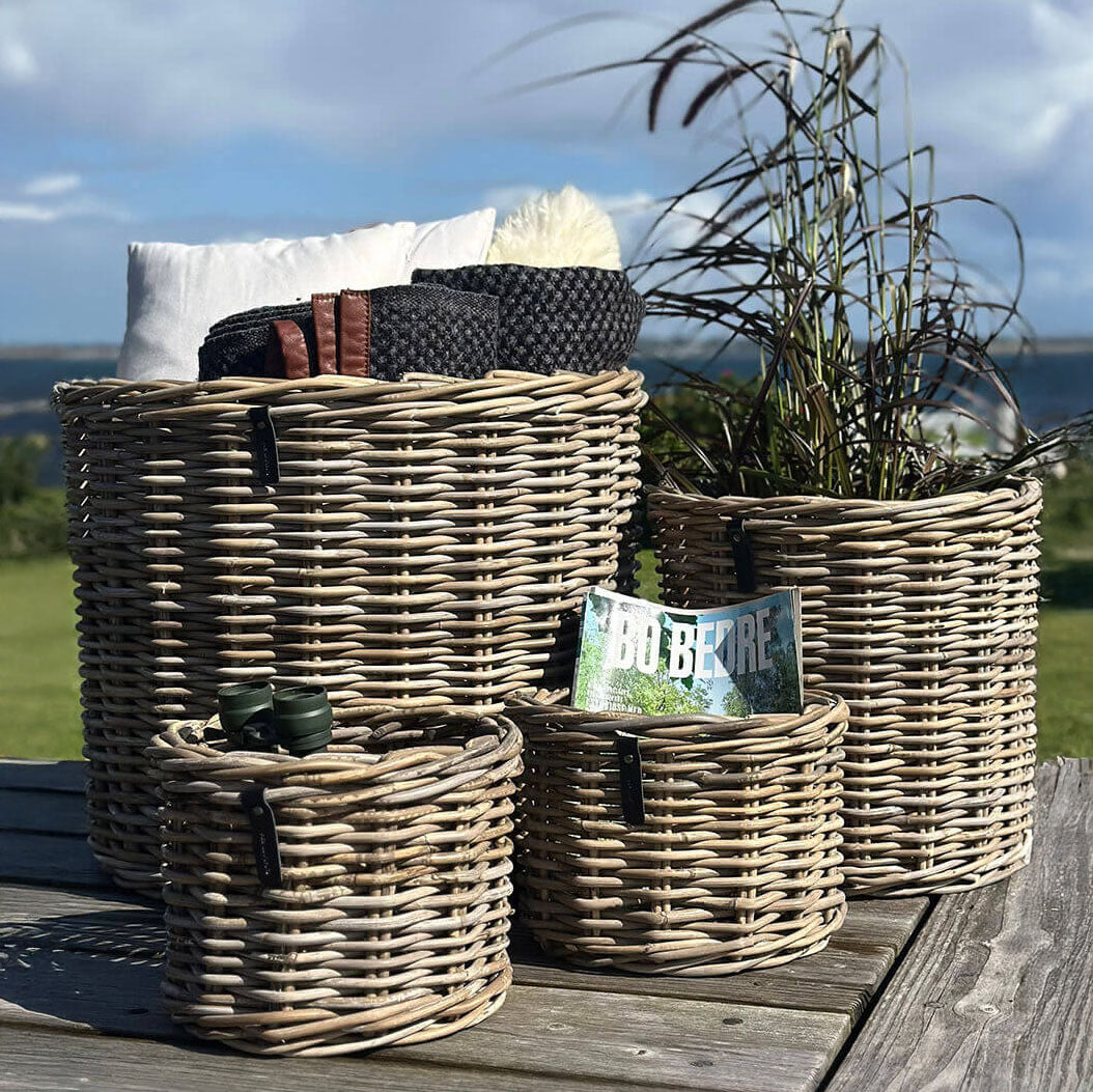 Rattan Korb Kubu - rund