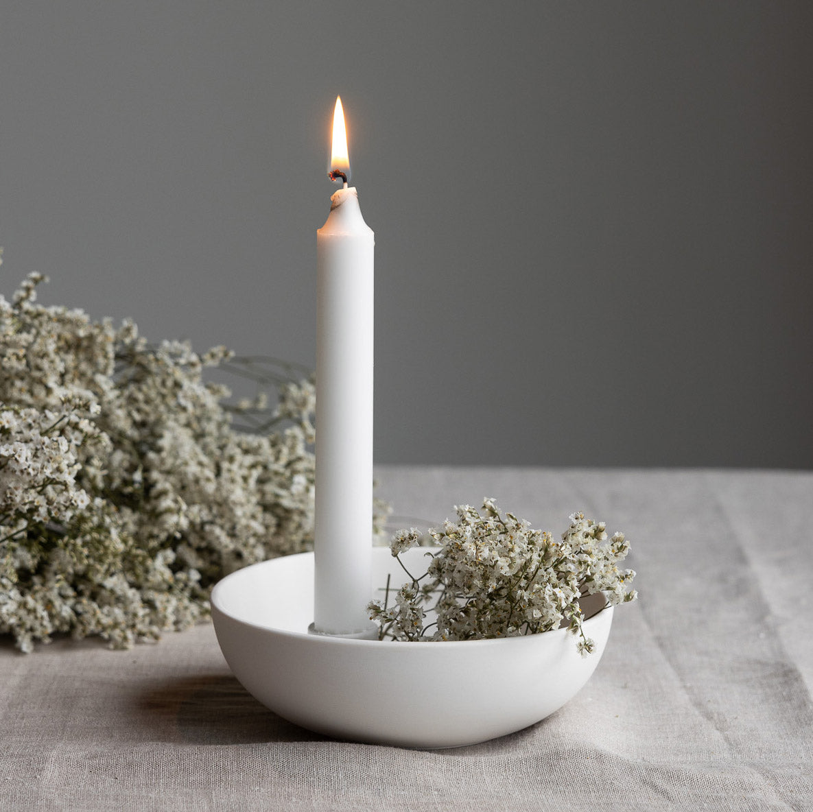 Lidatorp Kerzenhalter 16cm - weiß