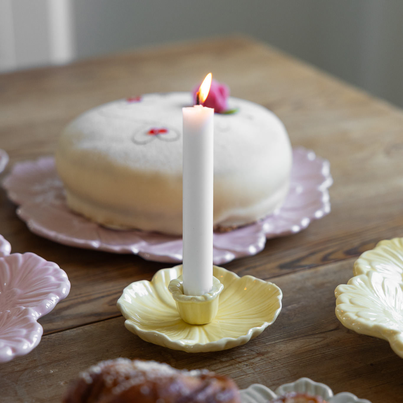 Kerzenhalter Botanik - gelb