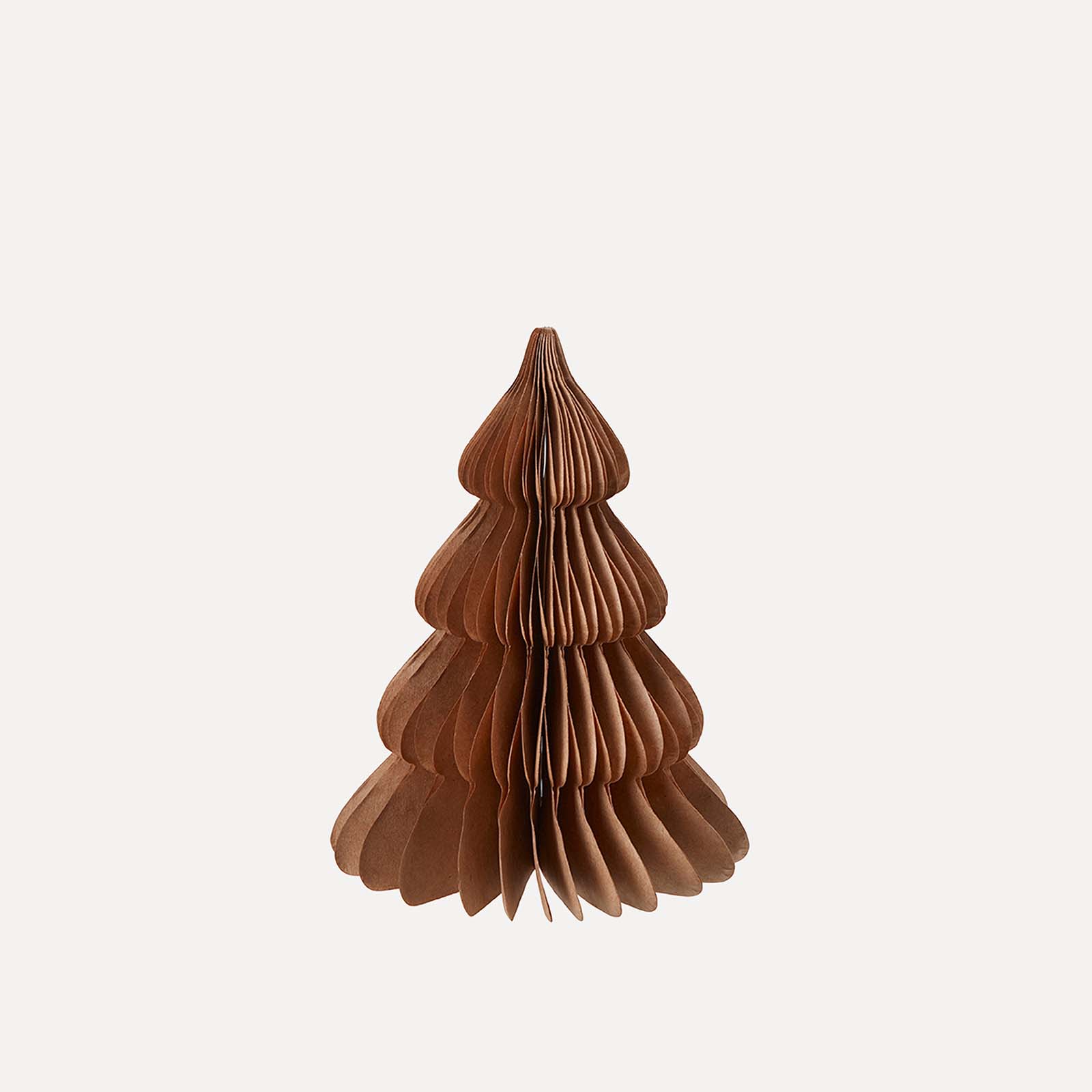 Weihnachtsbaum aus Papier S - braun