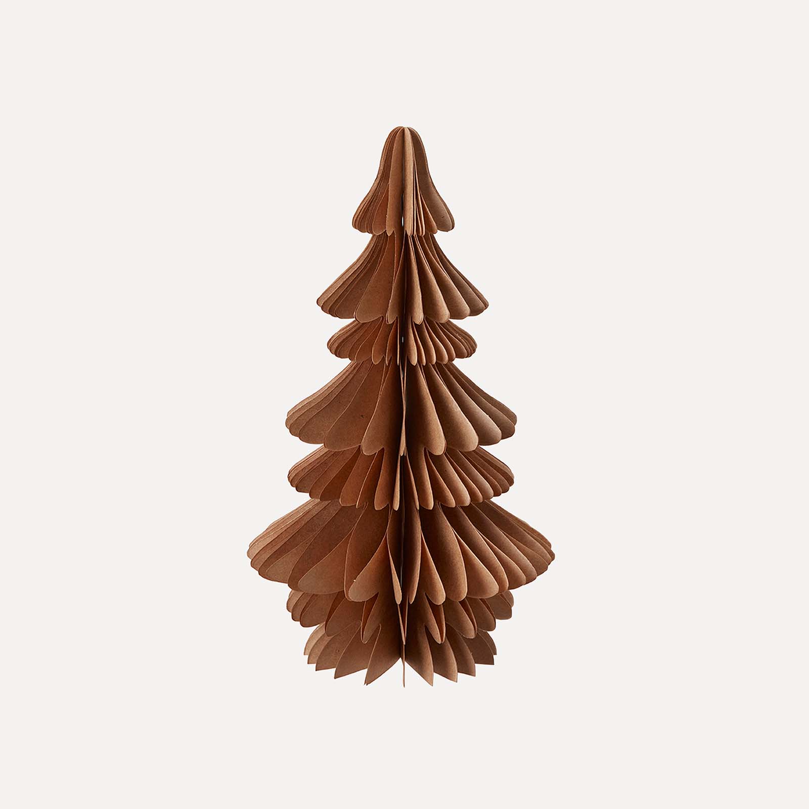 Weihnachtsbaum aus Papier - braun