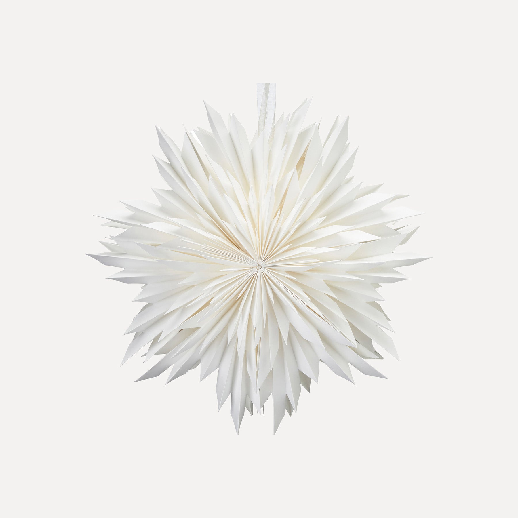 Papierstern Spiky - weiß