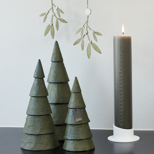 Papieranhänger Mistletoe - olive