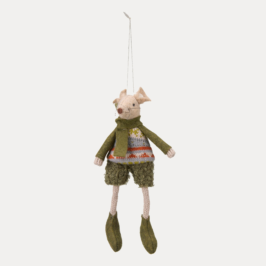 Filzanhänger Henry & Hilda - grün beige