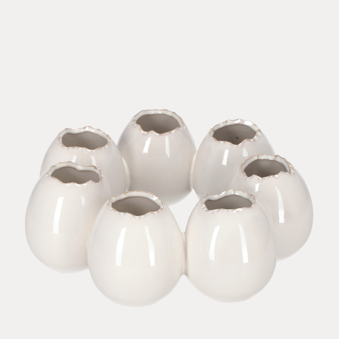 Vase Osterkranz - cremeweiß