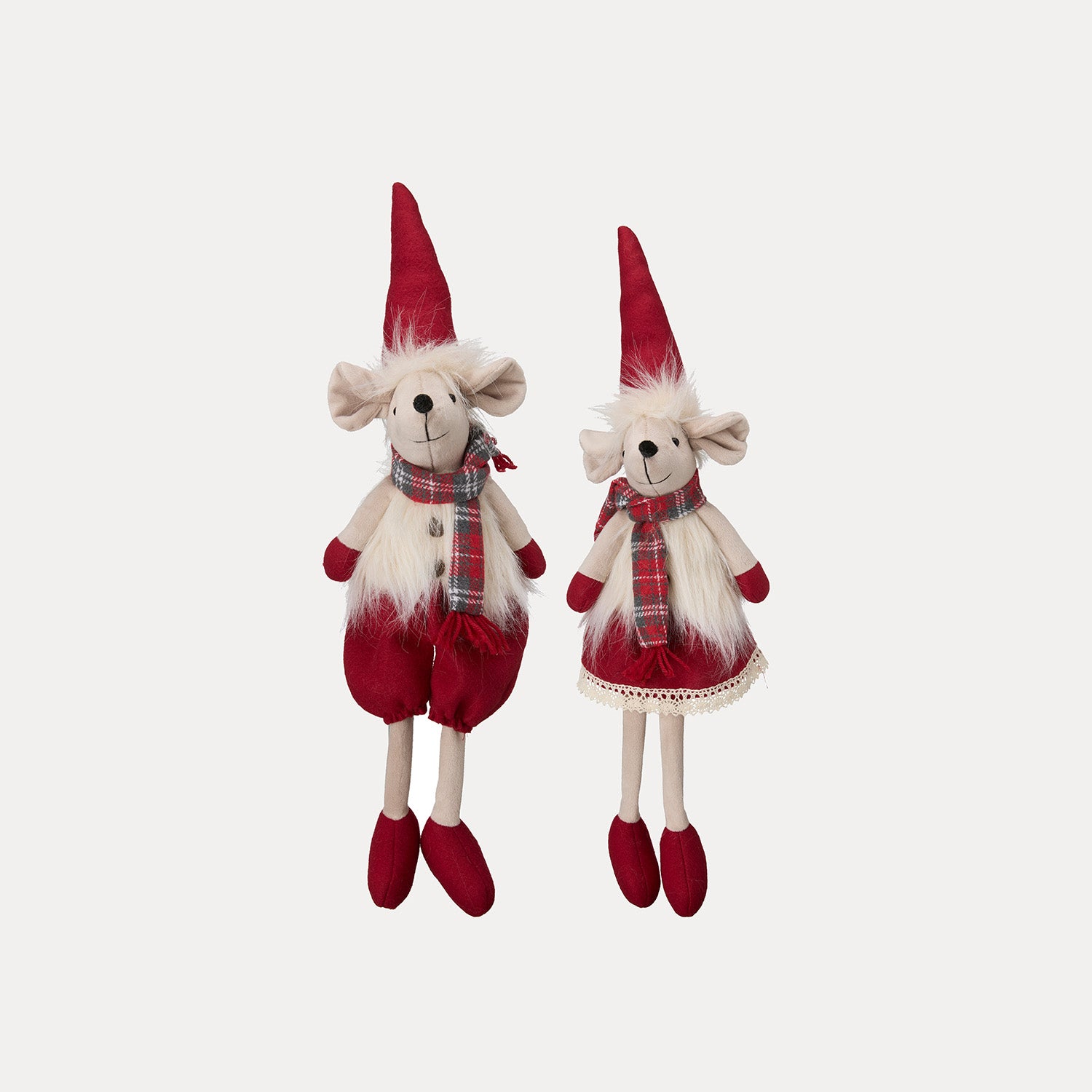 Dekofigur Mäuse Theo & Tilda - rot