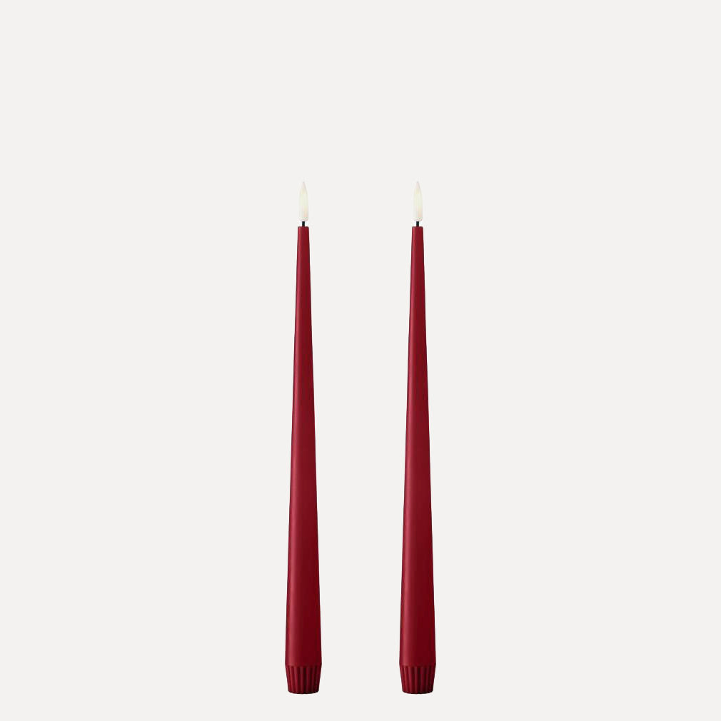 Ester & Erik LED Stabkerzen 2er Set - 36 winter berry