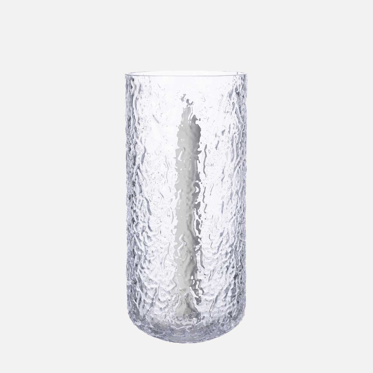 Kerzenhalter gemustert aus Glas