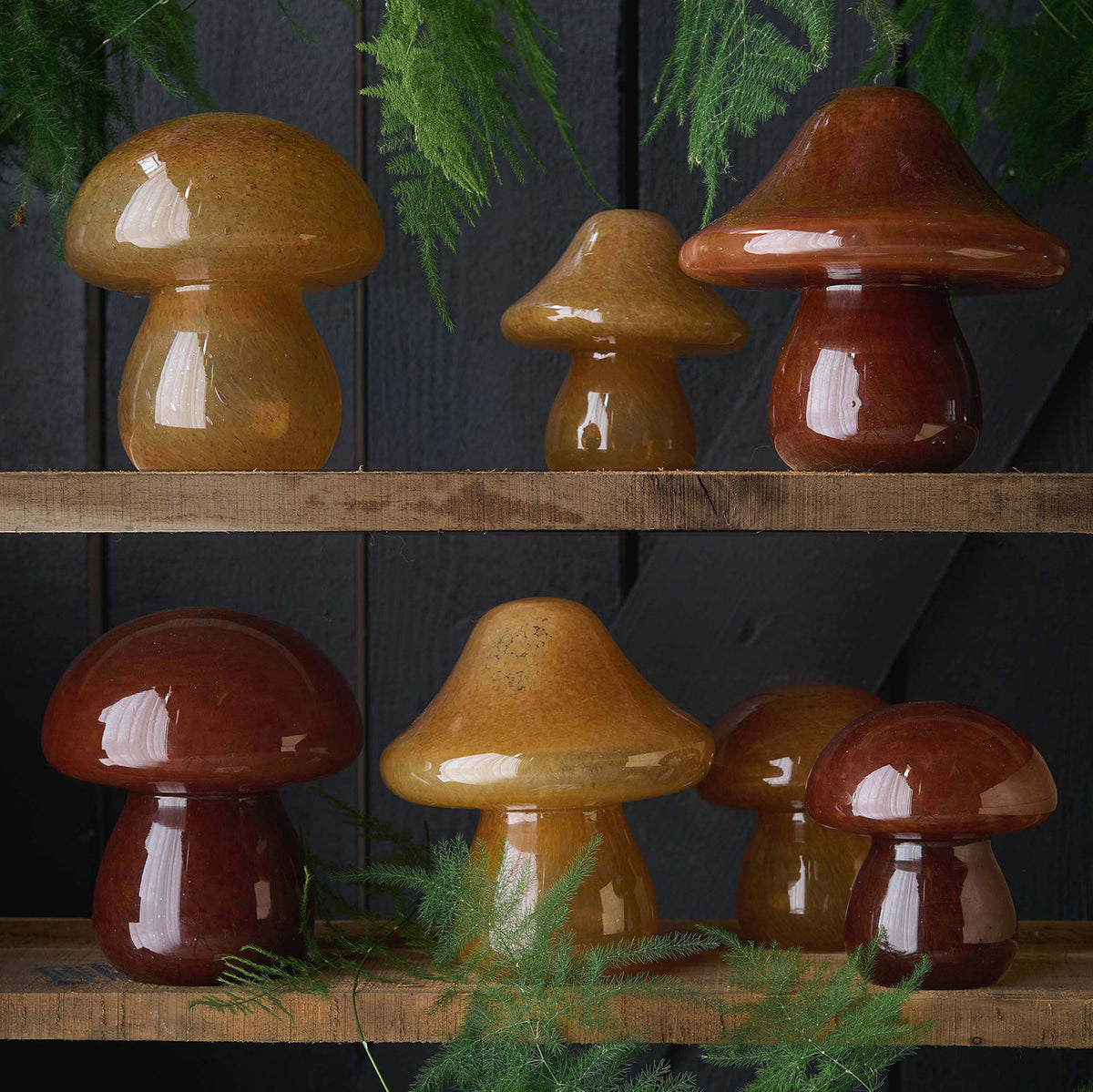 Pilz aus Glas - verschiedene Modelle