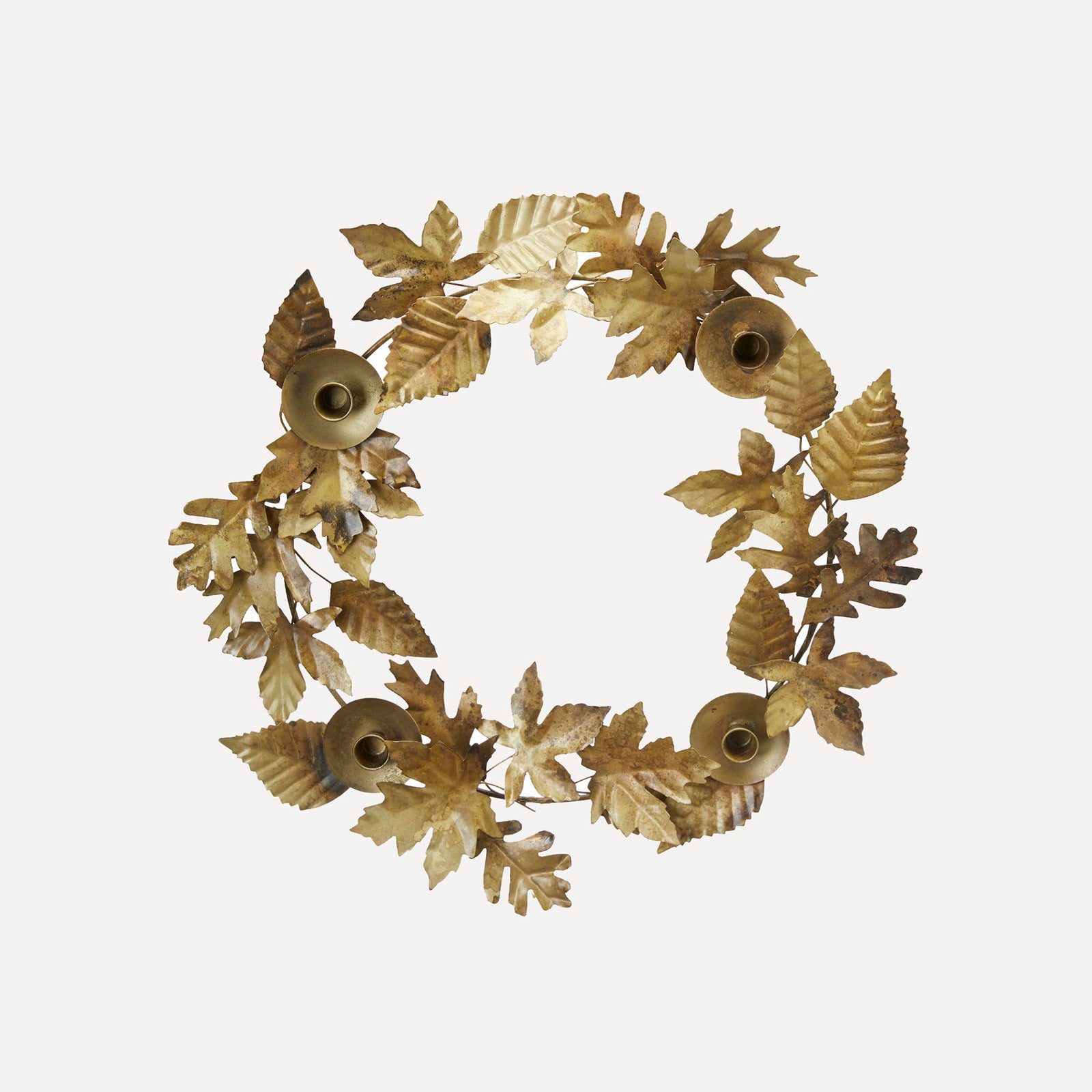 Kerzenhalter Kiri Blätter - antikgold