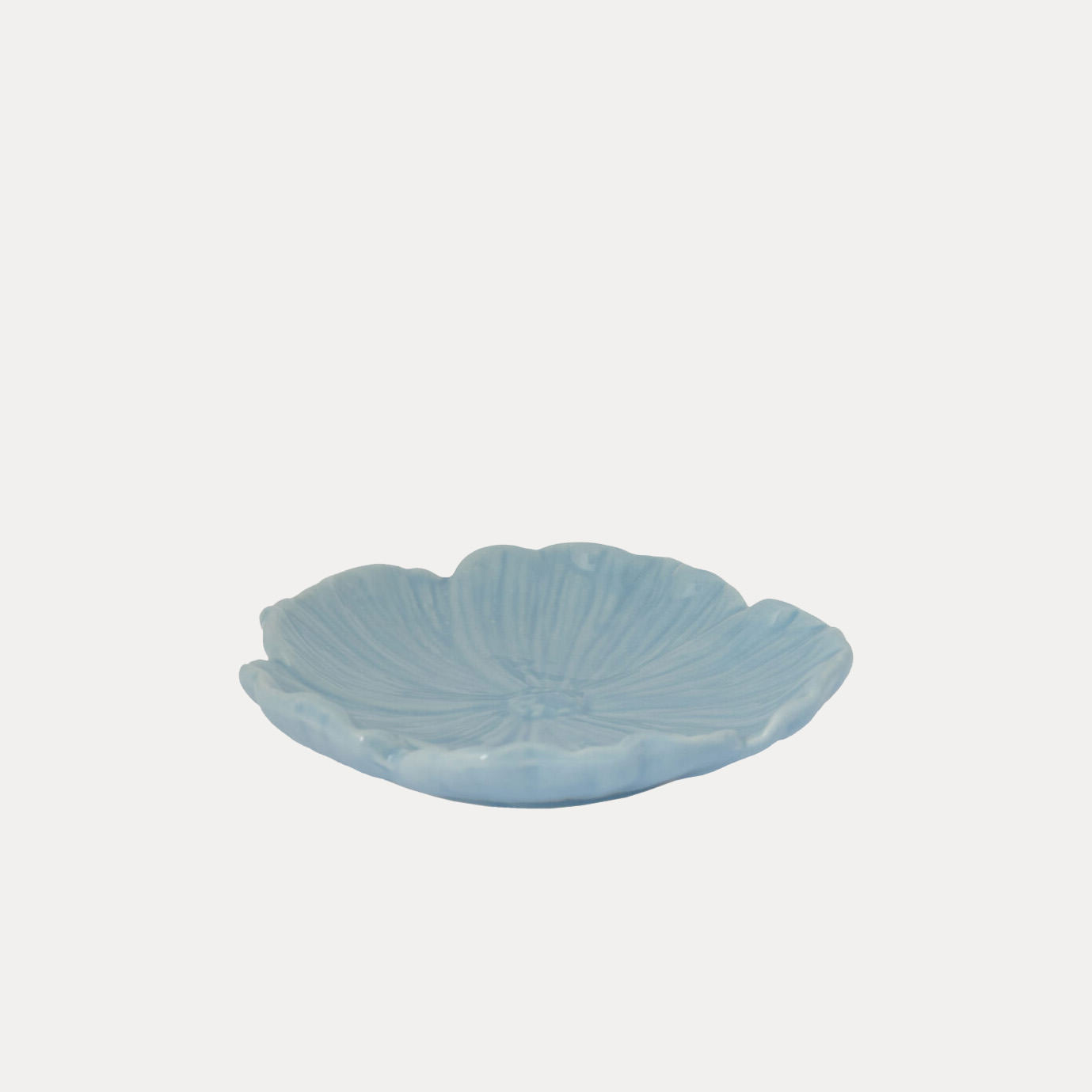 Teller Blomster - hellblau