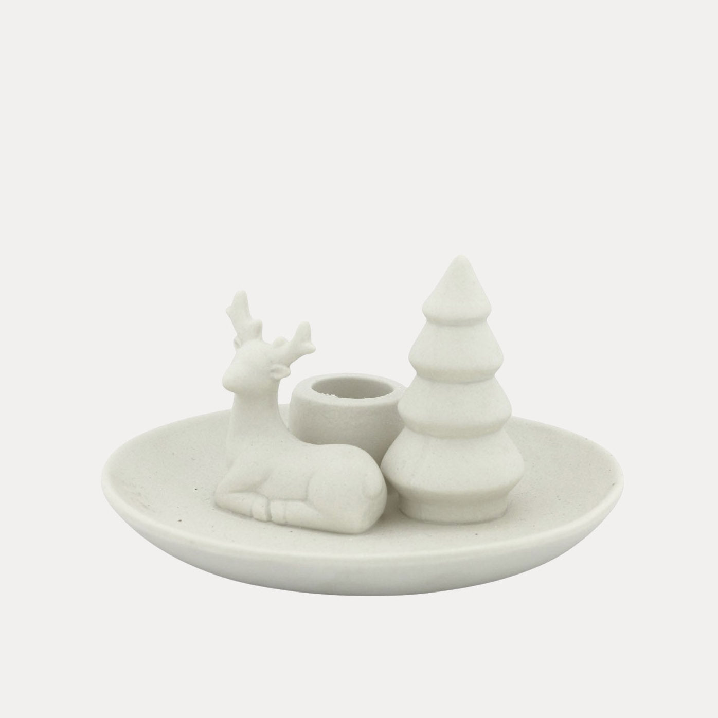 Kerzenhalter Olly Rentier - weiß