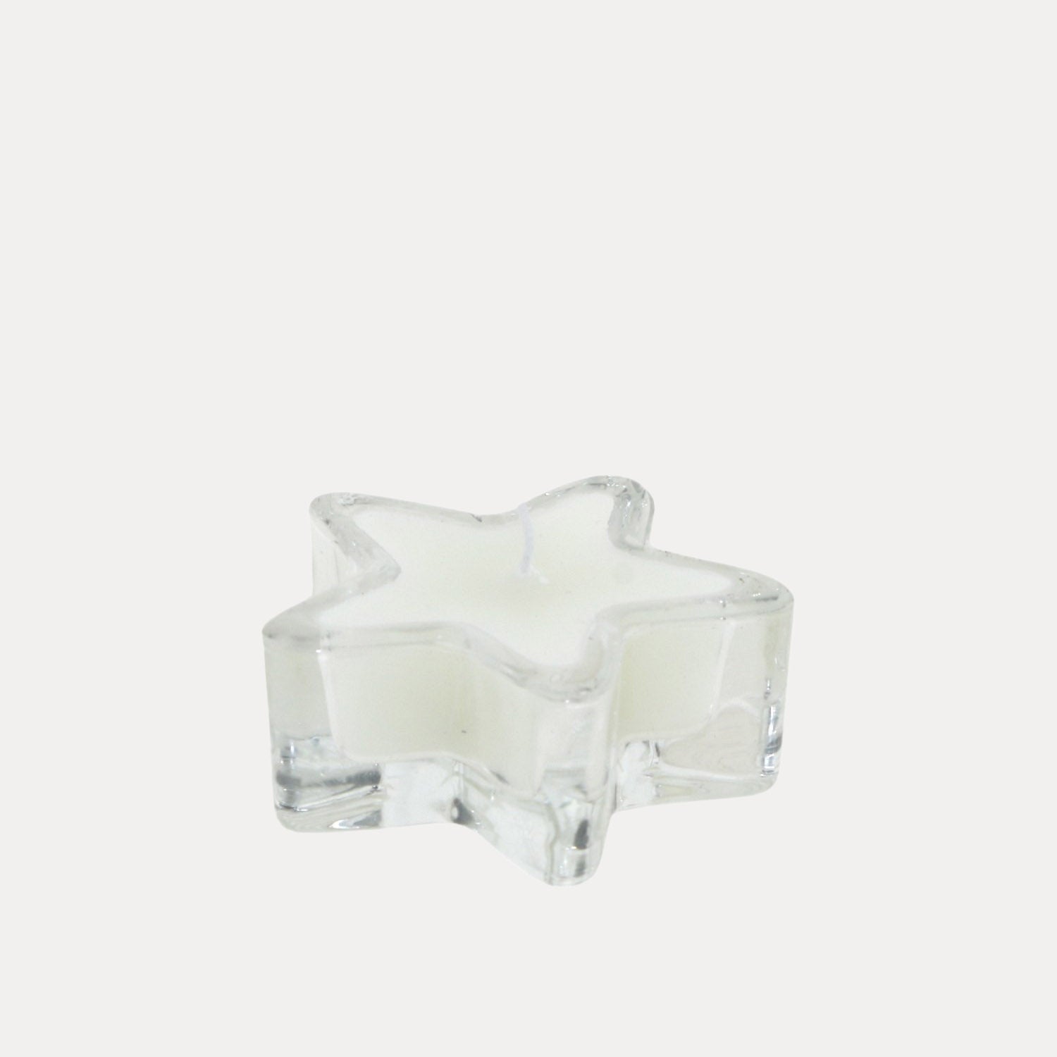 Teelichter Stern 6er Set - weiß