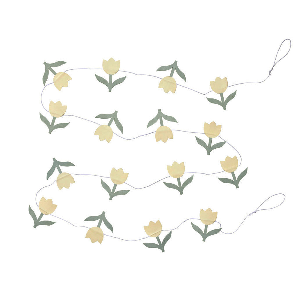 Girlande Tulpen - gelb