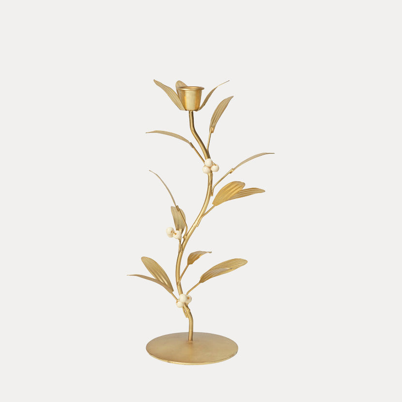 Kerzenhalter Mistletoe - brass finish