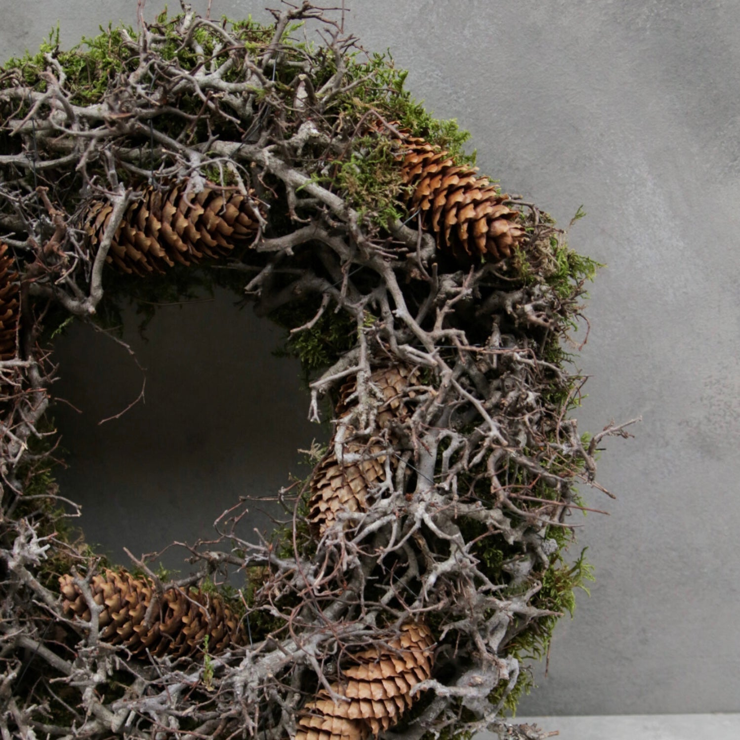 Kranz Bonsai Moos Zapfen