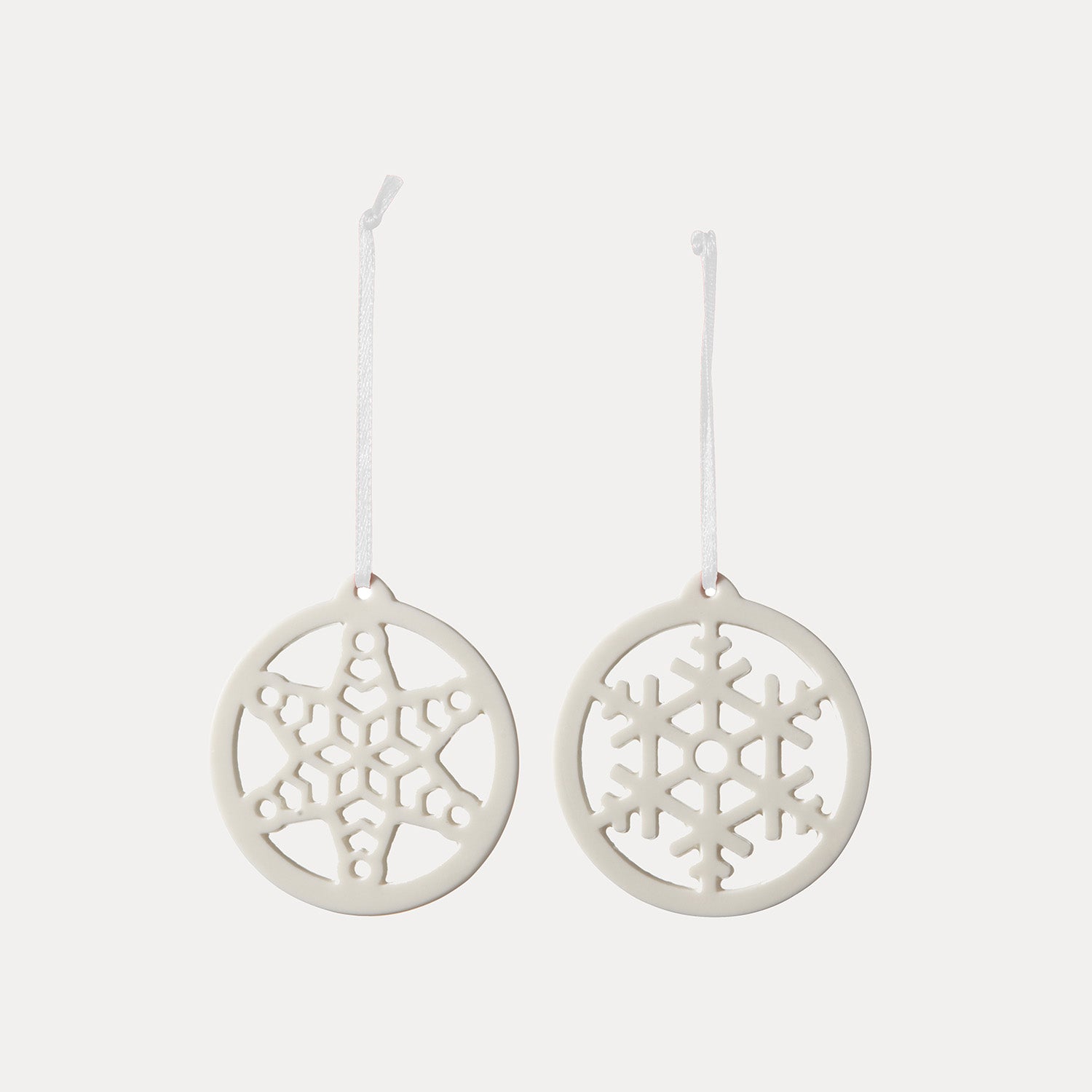 Dekoanhänger Nellie 2er Set - weiß