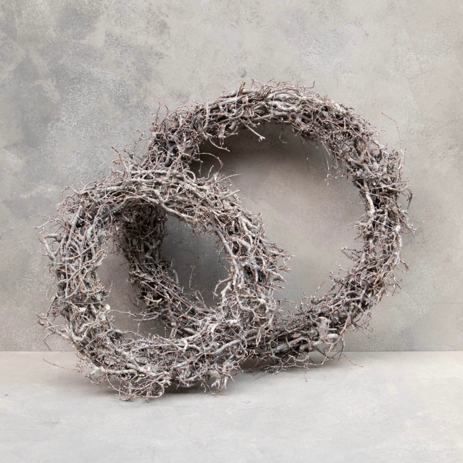 Kranz Bonsai dünn - white wash