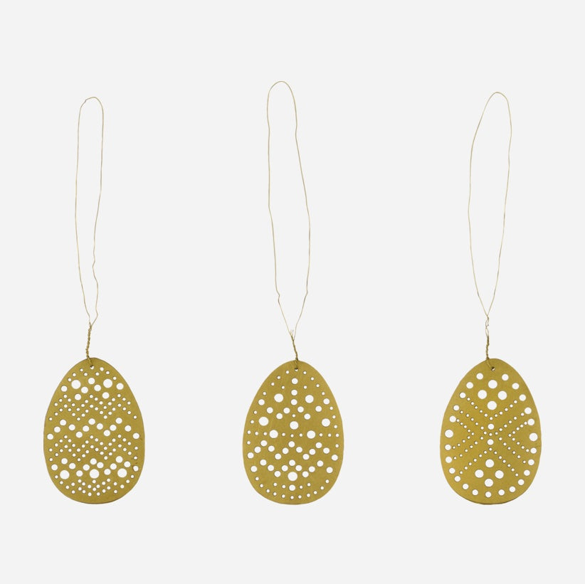 Osterschmuck Nori 3er Set - gold