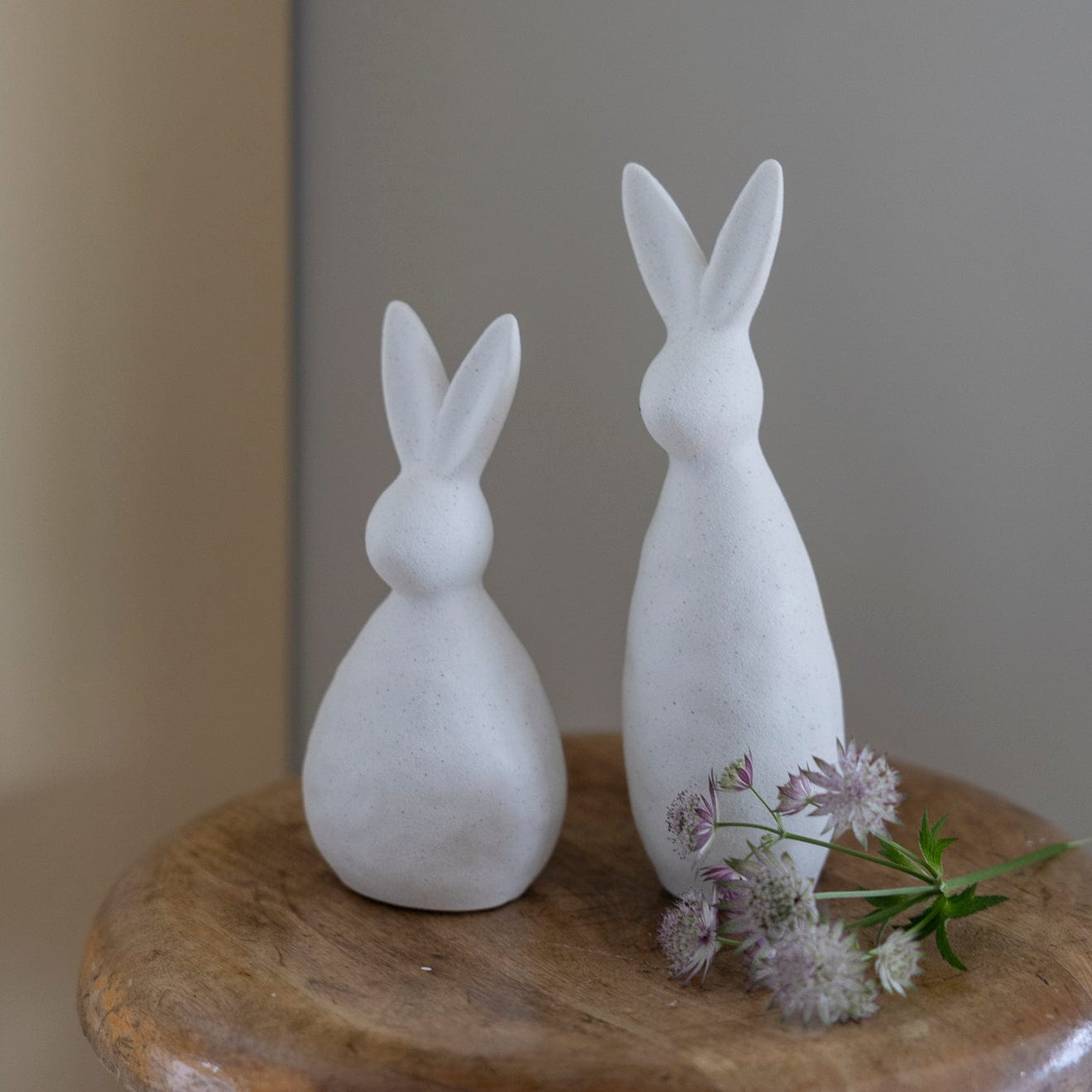 Osterdekoration Hase Alma - weiß