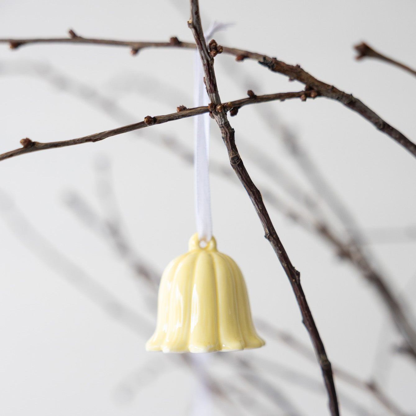 Keramikanhänger Blume Klocklilja - gelb