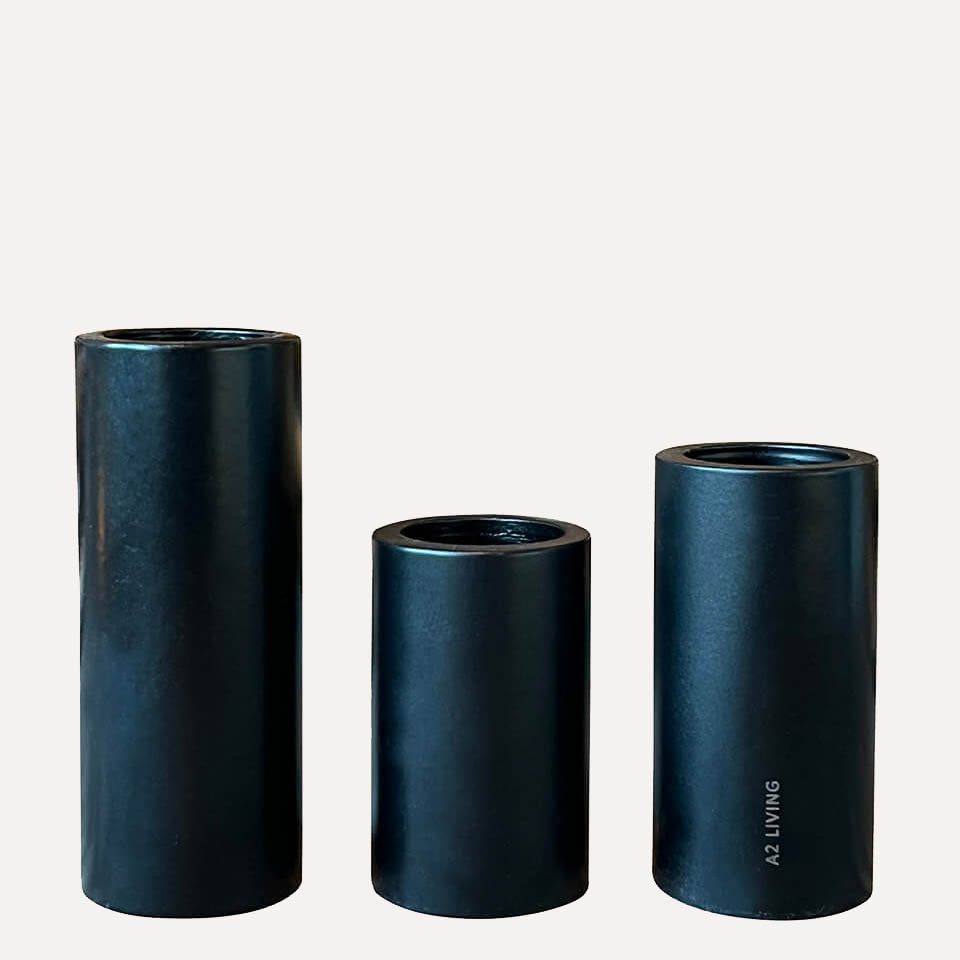 Magnetische Kerzenhalter - schwarz