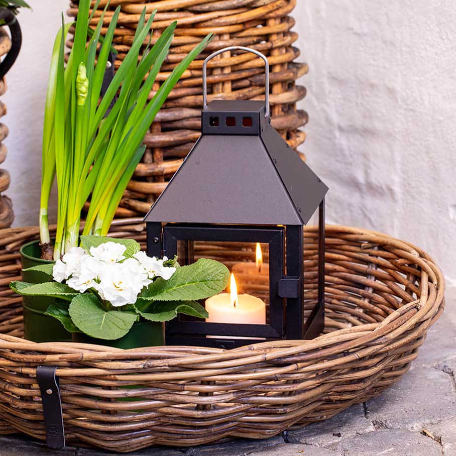 Laterne mini quadro - schwarz