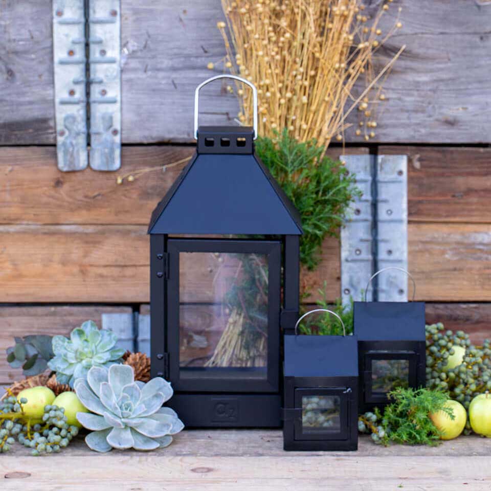 Laterne mini - schwarz