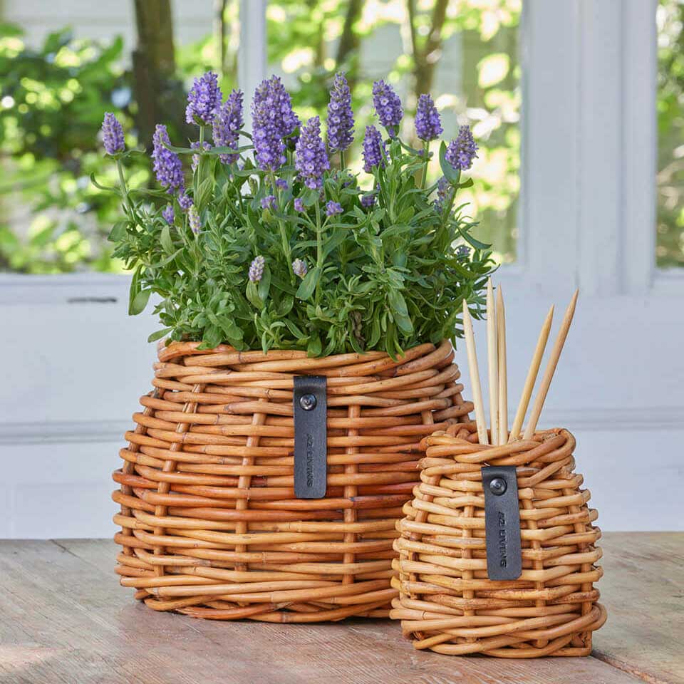 Rattan Korb Lacak - rund