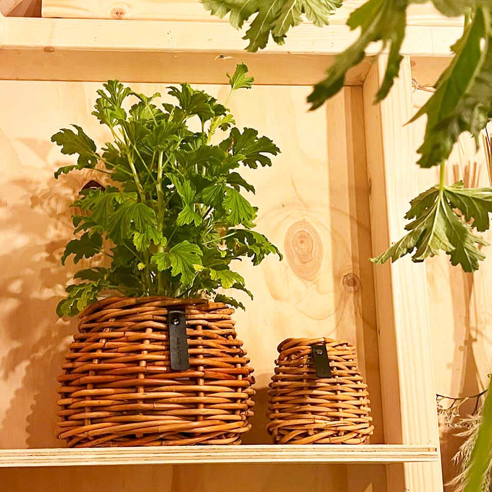 Rattan Korb Lacak - rund