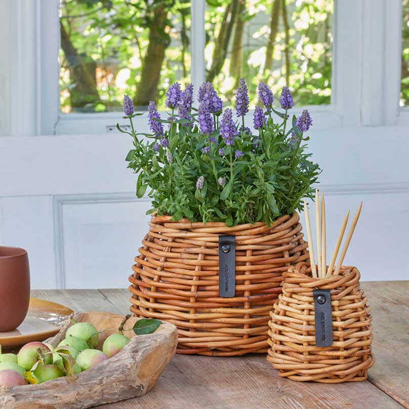 Rattan Korb Lacak - rund