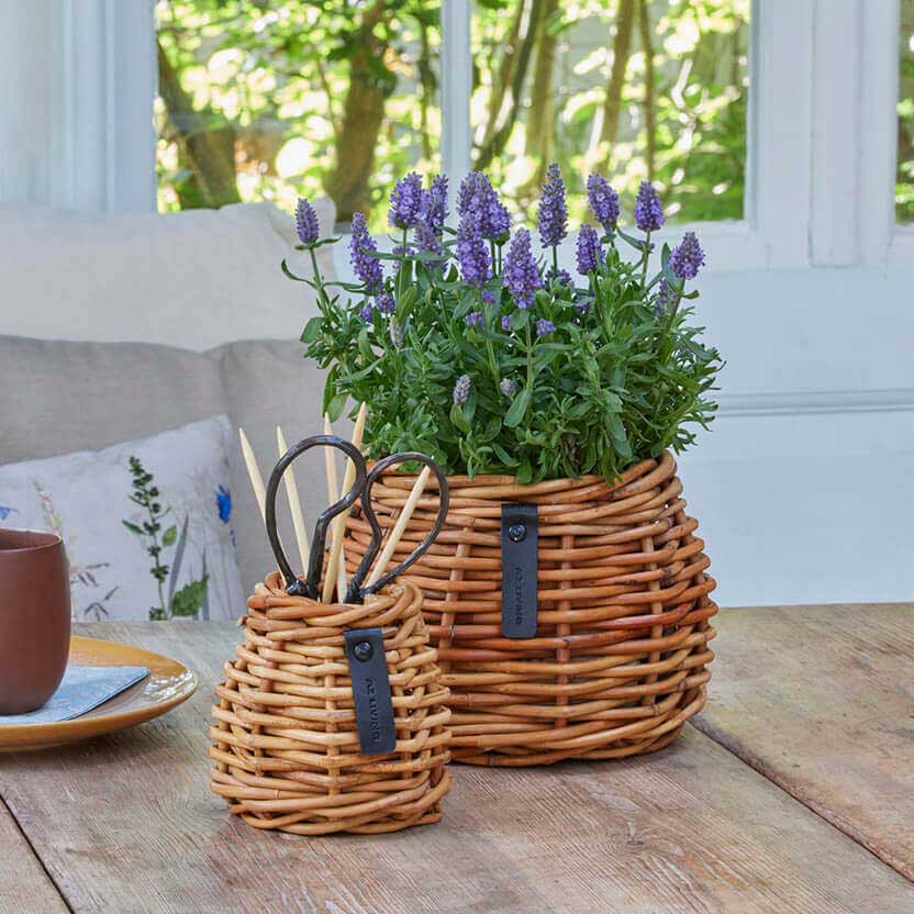 Rattan Korb Lacak - rund