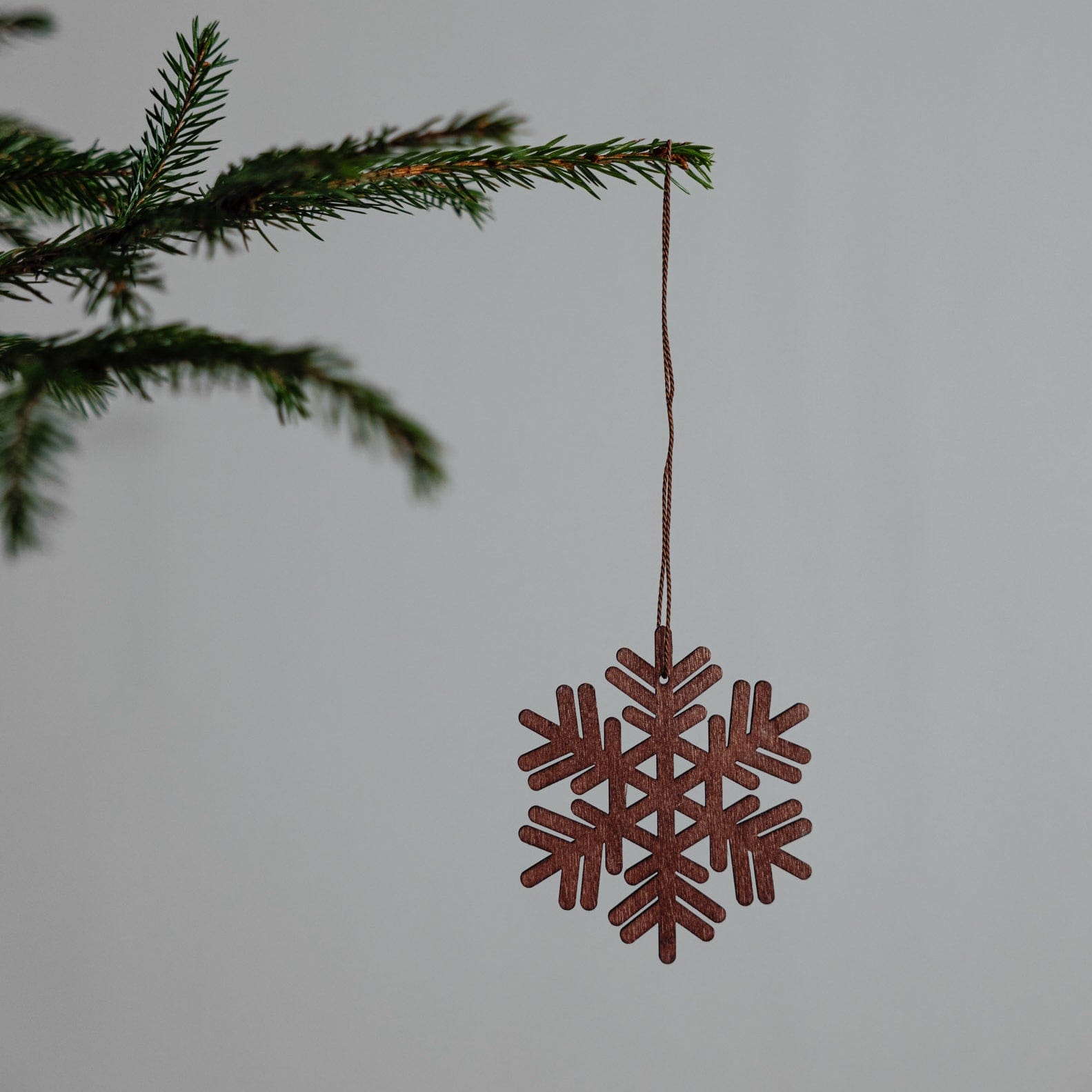 Holzanhänger Schneeflocke Alseda