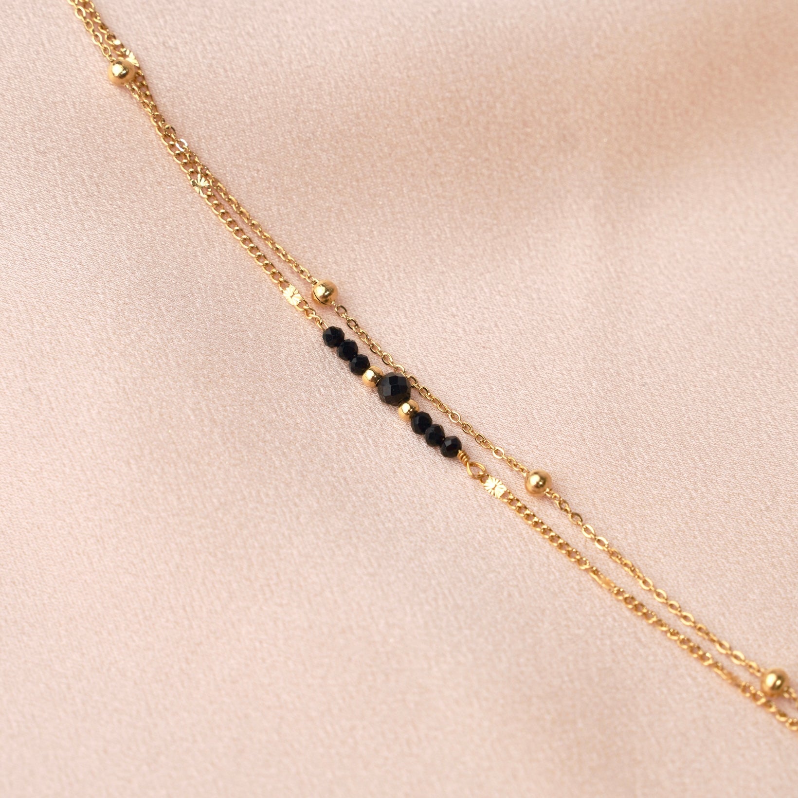 Armband Onyx - gold