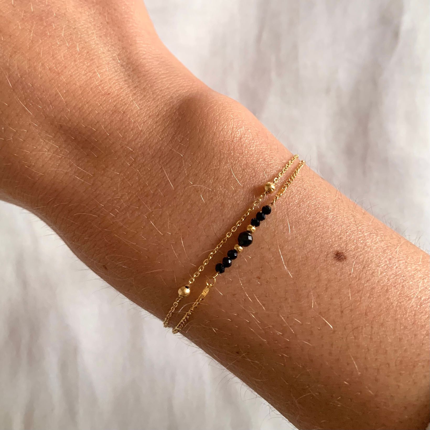 Armband Onyx - gold