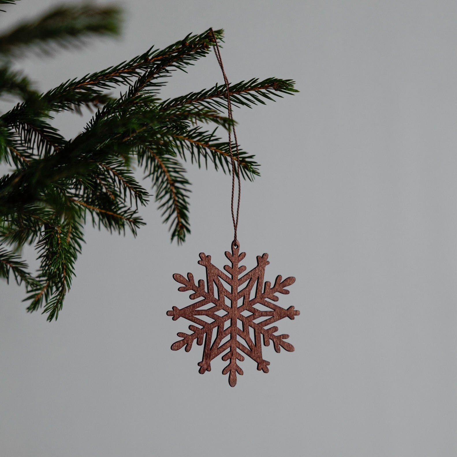 Holzanhänger Schneeflocke Askeryd