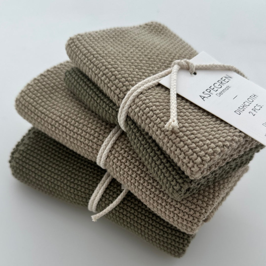 Spültuch 2er Set - Olive