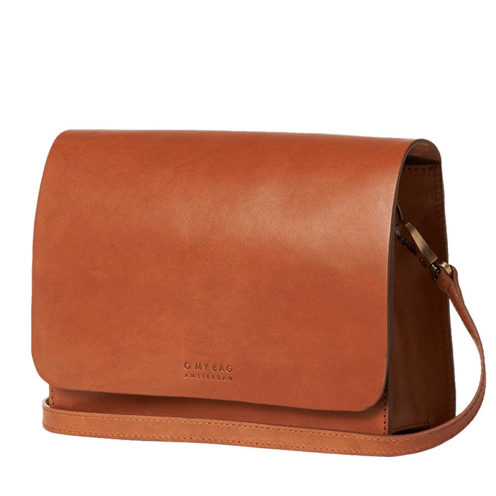 Audrey Tasche - Leder Cognac mit 2 Straps